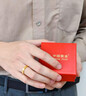 中國黃金（CHINA GOLD）無(wú)事黃金戒指男女士寬面古法足金素圈指環(huán)手飾新年生日禮物送老婆 素圈無(wú)事戒指 圈號12【中金禮盒】 約1g 曬單實(shí)拍圖