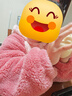 歐姆熊女童睡袍秋冬季女孩寶寶珊瑚絨兒童睡衣法蘭絨秋款睡裙家居服浴袍 粉色主圖款 【法蘭絨保暖睡袍】 150 150cm 曬單實(shí)拍圖