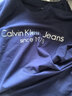 Calvin Klein Jeans秋季新款男士CK長(cháng)袖T恤韓版修身圓領(lǐng)萊卡棉潮流男裝上衣打底衫 寶藍色 151 S 曬單實(shí)拍圖