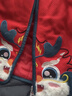 羅蒙兒童漢服男童拜年服套裝中國風(fēng)唐裝女童紅色過(guò)年服演出服 紅色110 曬單實(shí)拍圖