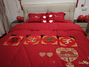 四萬(wàn)公里結婚陪嫁被子收納袋棉被喜被收納袋婚慶四件套包裝袋大紅色手提袋 曬單實(shí)拍圖