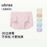 ubras【店鋪推薦】無(wú)尺碼女士?jì)妊澘咕d無(wú)痕內褲女高彈升級包臀多條裝 【加長(cháng)底襠】椰青灰色+燕麥奶色+瓷肌色 均碼 90-130斤 曬單實(shí)拍圖