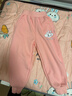 巴布豆女童加絨褲子寶寶衣服冬季新款加厚保暖可愛(ài)粉色休閑褲 粉 120 曬單實(shí)拍圖