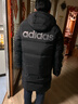adidas 拒水暖「芯」科技長(cháng)款保暖鴨絨連帽羽絨服男女阿迪達斯 曬單實(shí)拍圖