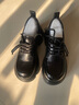 百麗復古抓皺牛津鞋女26春新質(zhì)感真皮英倫單鞋B3010AM6 黑色 39 曬單實(shí)拍圖