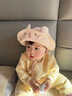 KocotreeKK樹(shù)嬰兒遮陽(yáng)帽子防紫外線(xiàn)男孩女寶寶鴨舌帽防曬透氣大帽檐太陽(yáng)帽 兔兔奶糖 S：建議頭圍48-50cm，1-3歲 曬單實(shí)拍圖