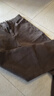 大嘴猴（paul frank）休閑褲男春秋季美式直筒褲子男士純棉男褲寬松闊腿長(cháng)褲 咖色 33 曬單實(shí)拍圖