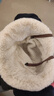 稻草人帽子女2025秋冬季新款加絨加厚保暖毛絨漁夫帽冬天護耳盆帽洋氣 【卡其色】升級系帶款防風(fēng)抗翻 均碼 曬單實(shí)拍圖