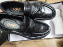 奧爾彼休閑皮鞋2025秋冬季時(shí)尚百搭商務(wù)一腳蹬懶人豆豆鞋牛皮樂(lè )福鞋男 黑色 42 曬單實(shí)拍圖