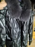 哲詩(shī)凡海寧皮衣外套冬2025新款狐貍毛領(lǐng)皮草修身綿羊皮真皮羽絨服女短款 黑色 2XL 126斤--135斤 曬單實(shí)拍圖