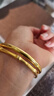 吉財運光面推拉黃金手鐲女實(shí)心可調節999金包銀手鐲活口送女友生日禮物 包金1.5克總重30克光面推拉手鐲-粗款現貨速發(fā) 曬單實(shí)拍圖