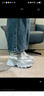波爾諦奇（BOERDIQI）春秋款復古老爹鞋厚底增高舒適百搭休閑戶(hù)外運動(dòng)鞋 銀色 曬單實(shí)拍圖