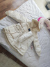 羅蒙（ROMON）派克服女冬季加絨棉服2025年新款收腰顯瘦小個(gè)子加厚棉衣棉襖外套 米白色 L 曬單實(shí)拍圖