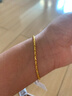 六福珠寶新年禮物 黃金手鏈如魚(yú)得水小金魚(yú)足金手鏈 計價(jià) 約4.26克 曬單實(shí)拍圖