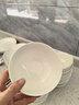 浩雅釉下彩景德鎮餐具套裝家用4.5英寸米飯碗陶瓷碗6只裝純白 曬單實(shí)拍圖