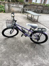 云追雁兒童自行車(chē)男女孩6-10-15歲青少年學(xué)生中大童單車(chē)中小學(xué)生山地車(chē) 【車(chē)筐款】熒光紫丨單速 22寸（適合140cm-160cm） 曬單實(shí)拍圖