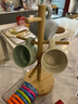 宜家（IKEA）OSTBIT奧比特杯架竹制置物架廚房臺面支架收納架現代 竹杯架 曬單實(shí)拍圖