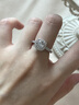 卡梵登培育鉆石戒指女小方糖1克拉pt950鉑金情侶求婚結婚公主方純銀鉆戒 【A款】純銀鍍白金/D色-VVS1 1克拉 曬單實(shí)拍圖