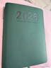 金值 2026年日程本365天效率手冊每日計劃本手賬本工作日歷日志記事筆記本子商務(wù)辦公備忘本 墨綠色 曬單實(shí)拍圖