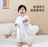 bebebus嬰兒睡袋春秋冬兒童恒溫分腿連體睡衣寶寶四季通用防踢被雙層M碼 曬單實(shí)拍圖