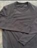 蕉下（beneunder）長(cháng)袖T恤男士衛衣氣絨服保暖打底衫圓領(lǐng)寬松舒適CL010石墨灰2XL 曬單實(shí)拍圖