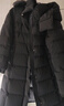 坦博爾鵝絨服女中長(cháng)款可脫卸帽收腰加厚保暖黑金羽絨服550790D能量黑170 曬單實(shí)拍圖