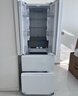 海爾（Haier）冰箱345/342升法式多門(mén)雙開(kāi)門(mén)四門(mén)統帥leader一級能效雙變頻風(fēng)冷無(wú)霜三檔變溫超薄家用國家補貼 345L冰雪白丨彩晶玻璃丨三檔變溫丨黑金凈化 曬單實(shí)拍圖