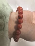 石玥珠寶收藏級8-9mm涼山南紅瑪瑙手串轉運珠手鏈男女士款 水晶瑪瑙 曬單實(shí)拍圖