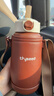 世喜兒童保溫杯兒童1-3歲保溫水杯吸管杯便攜316L不銹鋼大容量480ml 【棕杯套】?jì)和乇?曬單實(shí)拍圖