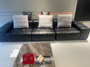 柏耐雅saba像素沙發(fā)真皮模塊沙發(fā)黑色沙發(fā)客廳新款意式極簡(jiǎn)輕奢皮藝沙發(fā) 直排3.4m+腳踏-底框開(kāi)網(wǎng)可見(jiàn)材質(zhì) 全包裹真皮：2.0加厚S級頭層牛皮 曬單實(shí)拍圖