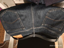 HLA海瀾之家牛仔褲男25冬山不在高系列磨毛加厚直筒褲子男 曬單實(shí)拍圖