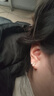 中國珠寶碎碎冰黃金耳環(huán)女999足金耳圈扣耳釘婦女節38女神節禮物母親節 金重約0.9g【足金耳環(huán)】 曬單實(shí)拍圖