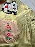 愛(ài)貝迪拉嬰兒罩衣圍裙寶寶燈芯絨圍兜嬰兒童反穿防水防臟飯兜小孩秋冬外穿 【罩衣】熊貓布魯斯 80 碼（建議身高70-80cm） 曬單實(shí)拍圖