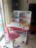 晶霄兒童書(shū)桌和椅子一套兒童寫(xiě)字書(shū)桌椅小學(xué)生學(xué)習桌子6-12歲可升降 【睿學(xué)粉】手搖高書(shū)架+手提雙背椅 曬單實(shí)拍圖