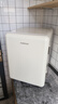 HOMESUN【2025新品】法國HOMESUN復古小型家用臥室酒店客房冰箱 桌面靜音冰箱MINI迷你公寓套房床頭小冰箱 奶油白（靜音款） 曬單實(shí)拍圖