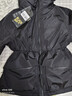 高梵輕殼黑金鵝絨服5.0五分收腰顯瘦2025秋季新款女裝羽絨外套 黑色 S 曬單實(shí)拍圖