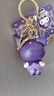 迪加倫卡通三麗鷗鑰匙扣創(chuàng  )意庫洛米書(shū)包汽車(chē)鑰匙手鏈公仔女孩掛件禮品紫 曬單實(shí)拍圖