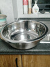 京東京造304不銹鋼盆大號和面盆食品級加厚揉面盆家用大盆廚房洗菜盆面盆打蛋盆發(fā)面盆30CM 曬單實(shí)拍圖