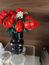 樂(lè )高（LEGO）積木拼裝10374 粉玫瑰花束男孩女孩兒童玩具生日新年禮物年貨裝飾 曬單實(shí)拍圖