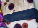 百圖betu女裝秋季新款牛仔褲復古高腰百搭直筒褲褲子女2408T85 深牛仔藍 L 曬單實(shí)拍圖