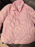 播商場(chǎng)同款輕薄短款羽絨服女24冬季新款休閑絎縫外套BDR4RD3565 P20木槿 S 曬單實(shí)拍圖