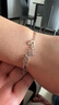 GLTEN施華洛世奇鋯四葉草銀手鏈女生日情人節禮物新年紀念日送女友老婆 曬單實(shí)拍圖