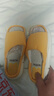 果洛菲（GUOLUOFEI）亞麻拖鞋男女款四季情侶室內防滑棉麻布地板涼拖  黃色 42-43 曬單實(shí)拍圖