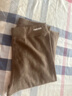 英氏（YEEHOO）【330g兒童保暖褲】雙面磨毛蓄熱蠶絲男童女童羊絨褲焦糖色170 曬單實(shí)拍圖
