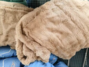 全品屋牛奶絨四件套冬季法蘭絨珊瑚絨床上兔毛絨加絨床單被套秋冬雙面絨 淺駝200*230cm 1.5/1.8m床適用 曬單實(shí)拍圖