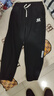 RATEWIN官方潮牌休閑褲男女款寬松闊腿束腳長(cháng)褲青少年大碼秋冬加絨褲子 黑色加絨（NE01） XL （建議120-140斤） 曬單實(shí)拍圖