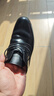 百麗男鞋商務(wù)正裝皮鞋休閑增高軟底真皮鞋10503AM0 黑色-經(jīng)典版 40 曬單實(shí)拍圖