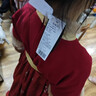 小豬班納（PEPCO）漢服女童冬中國風(fēng)古裝冬季拜年服唐裝女孩兒童古風(fēng)裙子 紅色 150 曬單實(shí)拍圖