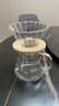 CLITON玻璃手沖咖啡壺帶刻度分享壺滴漏式過(guò)濾網(wǎng)咖啡濾杯套裝1-4人份 曬單實(shí)拍圖