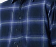 優(yōu)衣庫男裝女裝法蘭絨格子襯衫長(cháng)袖襯衣休閑薄外套480768 66 藍色 2XL 曬單實(shí)拍圖